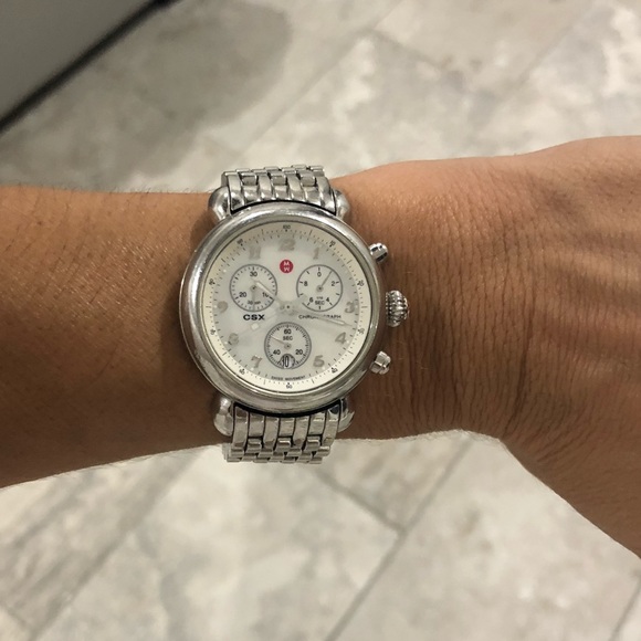 Michele Watch CSX Mother of Pearl face main image 6